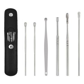 Earwax Remover Ear Cleaner Wax Removal Tool Earpick Sticks Curette Ear Pick Cleaning Ear Cleanser Spoon Health Care Earpick 6PCS