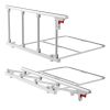 VEVOR Foldable Bed Rail for Elderly, 38 in Bedside Assist Rail with Fixing Strap, Adjustable Height Pipe Bedside Cane