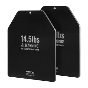 VEVOR Weight Vest Plates, 14.5 LB Pairs, Premium Steel Weighted plates, Contoured Ergonomic Fit – WODs, Additional Weight for Weight Vests
