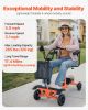 VEVOR 4-Wheel Folding Mobility Scooter for Adults & Seniors, 265LBS Loading Electric Mobility Scooter