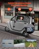 VEVOR 3-Wheel Enclosed Mobility Scooter for Seniors Adults, 650lbs Capacity, 3-Seater 1500W Electric Recreational Mobility Scooter 37 Miles Long Range