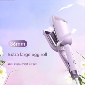 Cat's Paw French Omelet Curling Iron Large Omelet Sheep Curl Curling Artifact (Color: Purple)