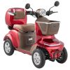 VEVOR Heavy Duty 4-Wheel Mobility Scooters for Seniors & Adults, 500lbs Capacity, 21.5 Miles 3-Speed Long Range