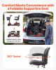 VEVOR 3 Wheel Folding Mobility Scooter for Adults & Seniors, Heavy-Duty Electric Powered Mobility Scooter & 12 Mile Long Range